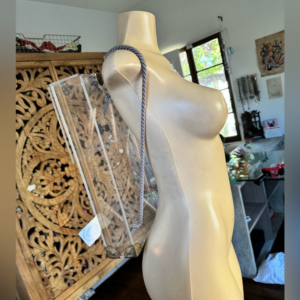 So Rare!! Transparent Vinyl Rectangular Shaped Ba… - image 5